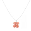 Hand Crocheted Flower Necklace - Pink