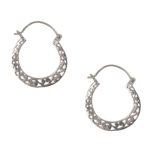 Jtv sterling shop silver hoop earrings