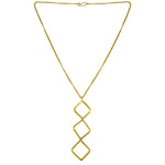 Triple Diamond Necklace - Long
