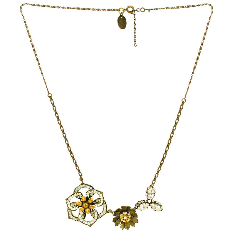 Sparkle Flower Statement Necklace by Eric et Lydie