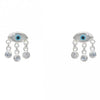Eye of Protection Sterling Silver Mother of Pearl Earrings