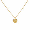 White Zirconia Gold Plated Cross Pendant Necklace