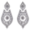 Elegantly Grand Sterling Silver Filigree "Queen" Earrings