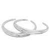 Hope Inspired Silver Amali Stacking Cuffs