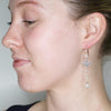 Enchanting Rose Gold Natural Pearl Drop Earrings