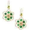 Lucky Clover Green Flower Earrings from Turkey