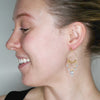 Blue Chalcedony Afrodite Mini Hoop Earrings from Italy