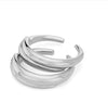 Hope Inspired Silver Amali Stacking Rings Size 5.5
