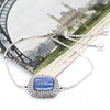 Kyanite Sterling Silver Adjustable Bracelet from Turkey