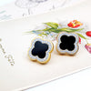 Sparkling Onyx Sterling Silver Post Earrings from Turkey