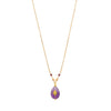 Gold and Amethyst Pendant Necklace by Satellite Paris