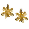 Golden Flower Post Earrings from Colombia
