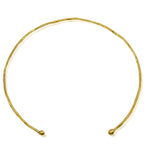 Gold Brass Collar Necklace from Kenya