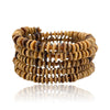 Omba Ostrich Egg Wrap Bracelet from Namibia - Tan
