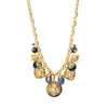 Stunning Mother of Pearl and Labradorite Gold Statement Necklace by Satellite Paris