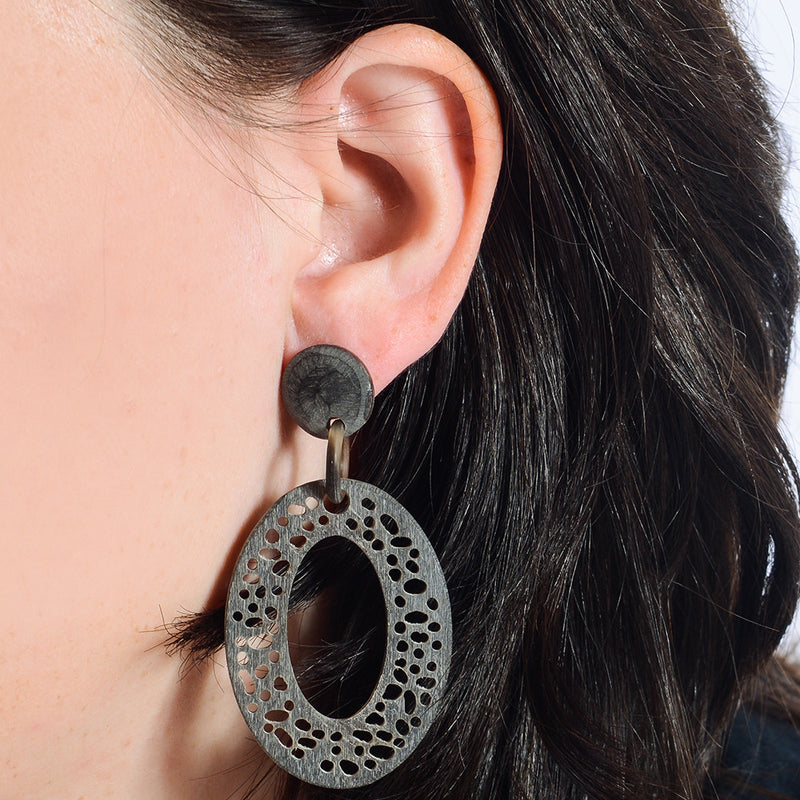 Organic Artisan Horn Earrings