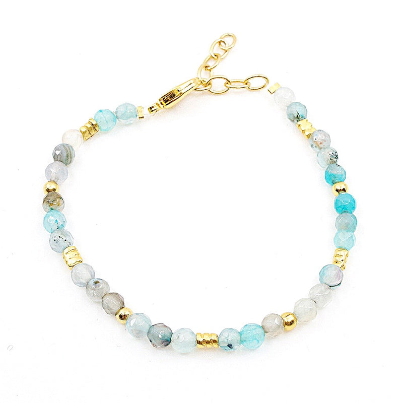 Aqua-Marine Pre-Columbian Inspired Bracelet