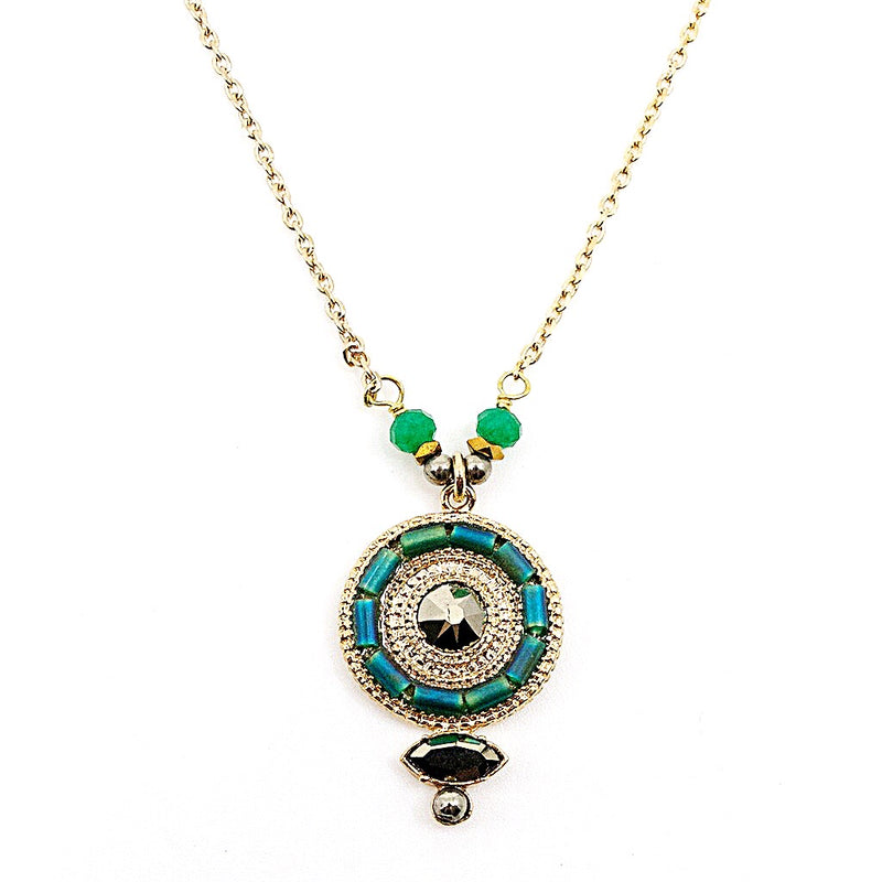 Delicate Jade and Jasper Necklace  by Satellite Paris