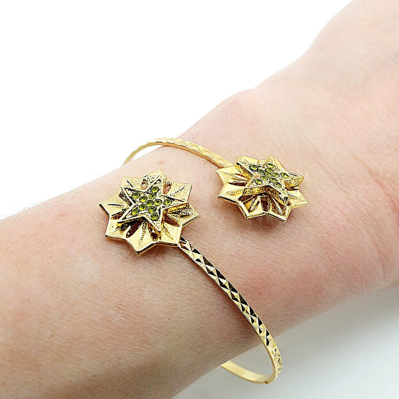 Star and Crystal Cuff Bracelet by AMARO