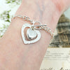 Silver Heart Bracelet from Taxco, Mexico