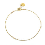 Ankle Bracelet with Pearls by Zalie Smagghe