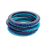 Dark Blue/Purple Individual Lac Bangle - Size S/M