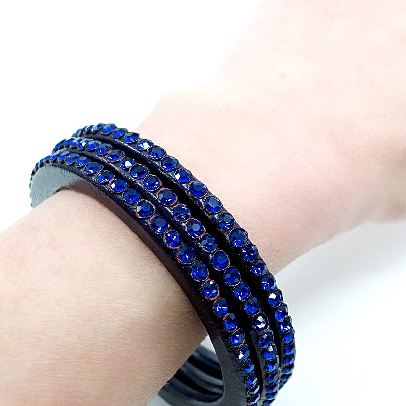 Dark Blue/Purple Individual Lac Bangle - Size S/M