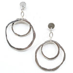 Double Circle Dangle Earrings