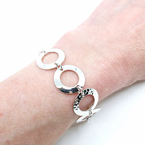 Circles .925 Silver Bracelet from Taxco, Mexico