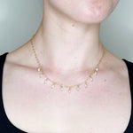 Heavenly Oval Pearls Choker Necklace