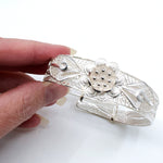 Blossom Sterling Silver Filigree Adjustable Bracelet