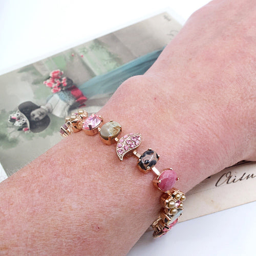 Radiant Cherry Blossom Pink Stone Bracelet by AMARO