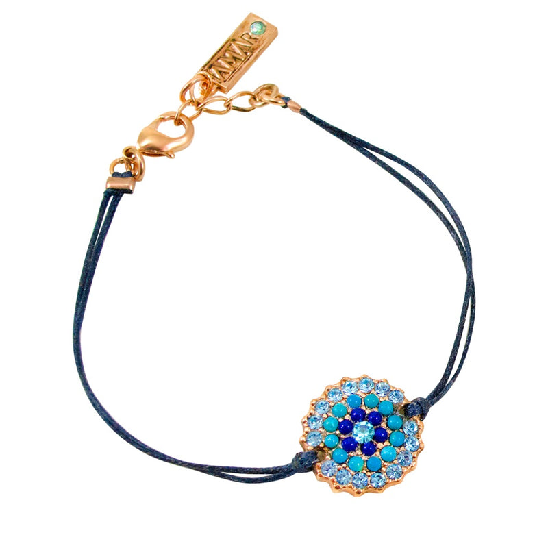 Turquoise Burst Medallion Cord Bracelet by AMARO