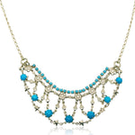 Chain and Turquoise Stone Necklace by AMARO