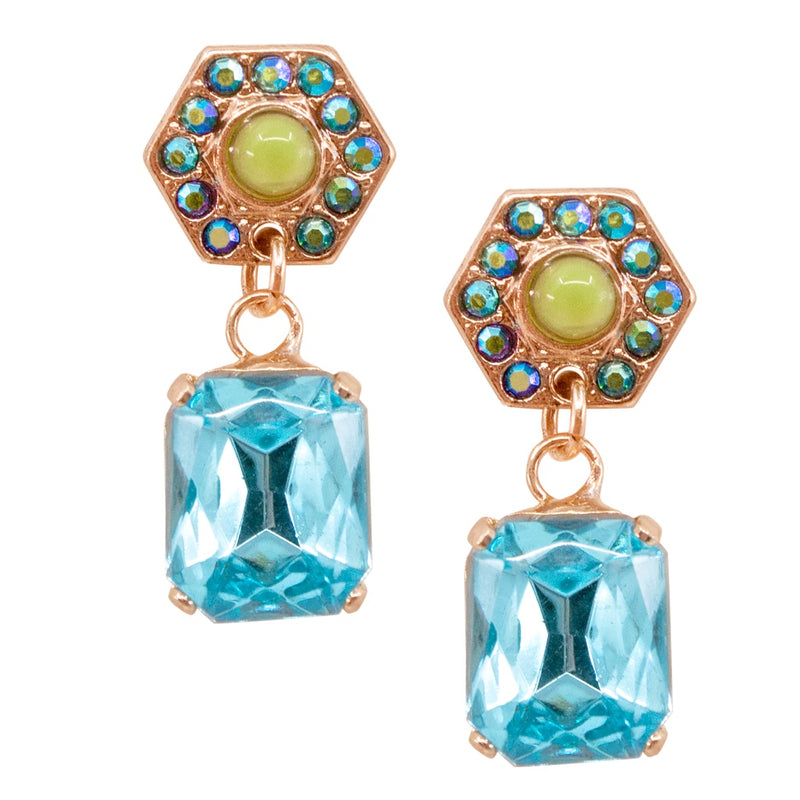 Sparkling Blue Crystal Posts by AMARO