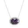 Sterling Silver Amethyst Pendant Necklace