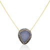 Sterling Silver Starlight Druzy Quartz Ottoman Necklace