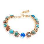 Blue Green Rose Gold Ocean Bracelet by AMARO