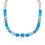 Blue Ocean Gemstone Necklace by AMARO