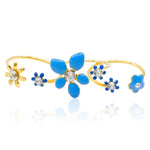 Blue Floral Stackable Ring by Eric et Lydie