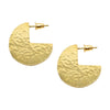 Brass Cut Out Disk Post Earrings