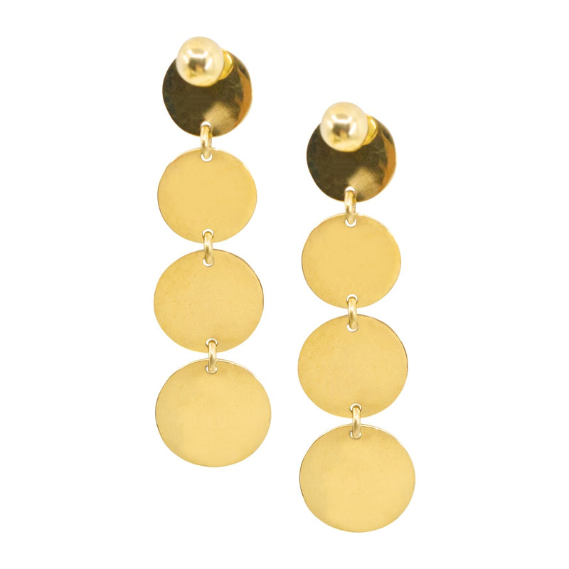 Angaza 2 in 1 Brass Drop Earrings