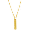 Brass Tassel Chain Necklace