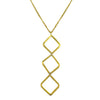 Triple Diamond Necklace - Long