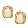 Gold Cat's Eye Swarovski Crystal Empress Pendant Earrings by AMARO