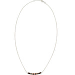 Onyx and Silver Bead Necklace by CLO&LOU