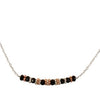 Onyx and Silver Bead Necklace by CLO&LOU