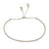 Sterling Silver Adjustable Bangle with Star Details by CLO&LOU