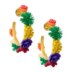 Colorful Colombian Hoop Earrings