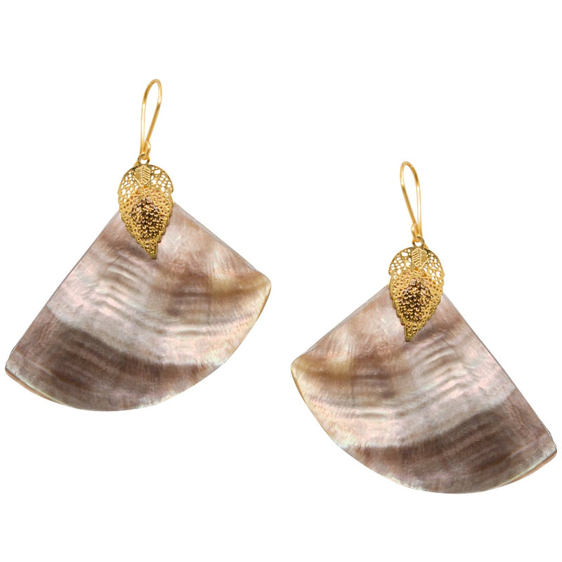 Mother of Pearl Drop Pendant Earrings